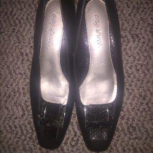 Chocolate brown flats with.